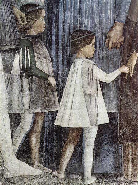 Andrea Mantegna Freskenzyklus in der Camera degli Sposi im Palazzo Ducale in Mantua, Szene: Zusammentreffen von Herzog Ludovico Gonzaga mit Kardinal Francesco Gonzaga Norge oil painting art